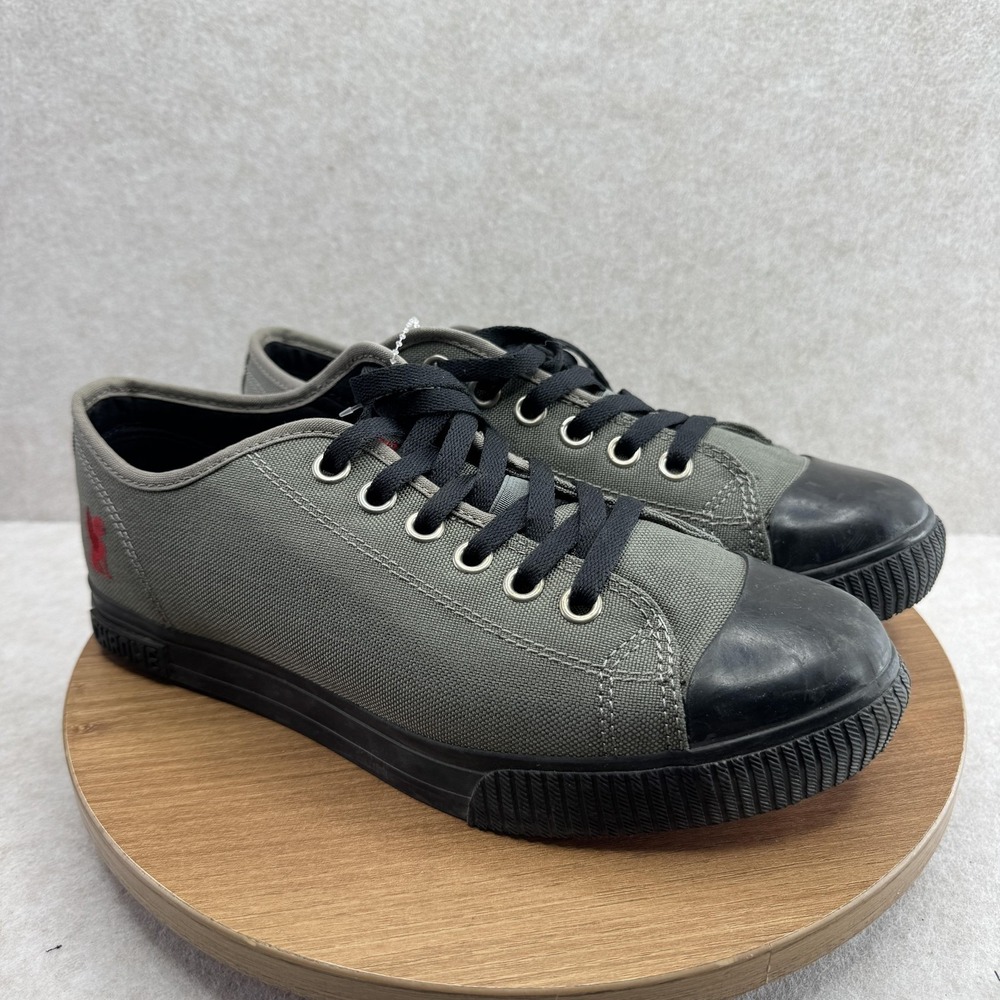 Chrome Cycling Shoes Mens 8 Gray Canvas SPD‎ 2-Bolt Clipless Sneakers Bike